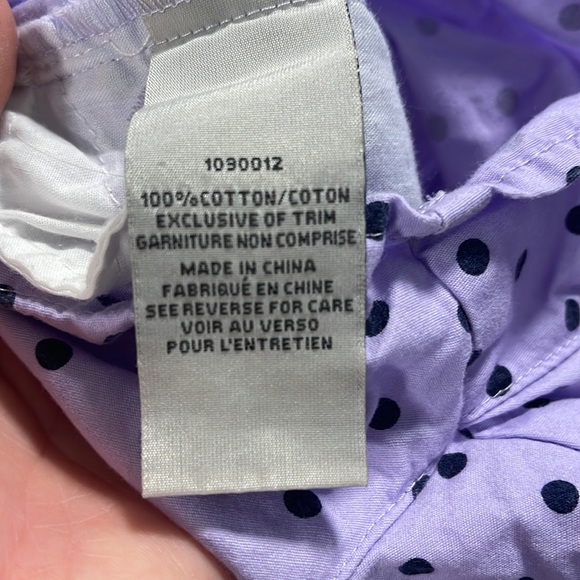 Calvin Klein Jeans purple polka dot skort 100% cotton 4 - Picture 7 of 7